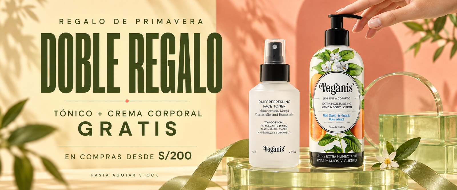 Doble regalo en compras desde S/200