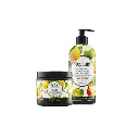 Kit Extra Humectante Para Piernas y Cuerpo Con Pera Silvestre, Macadamia y Extracto Orgánico de Oliva Veganis
