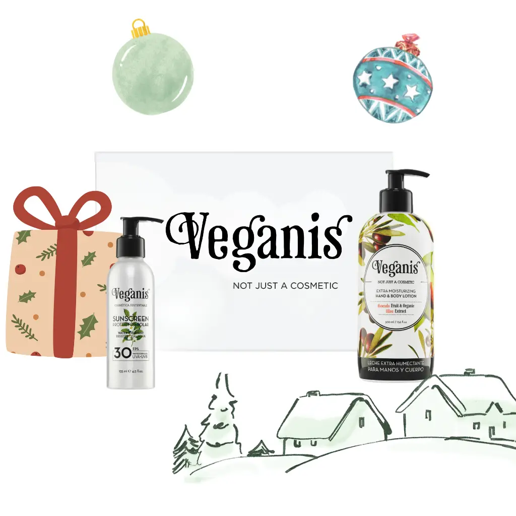 Kit Verano Leche Extra Humectante Con Palta y Extracto Orgánico de Oliva Veganis y Protector Solar FP 30 PROMO NAVIDAD