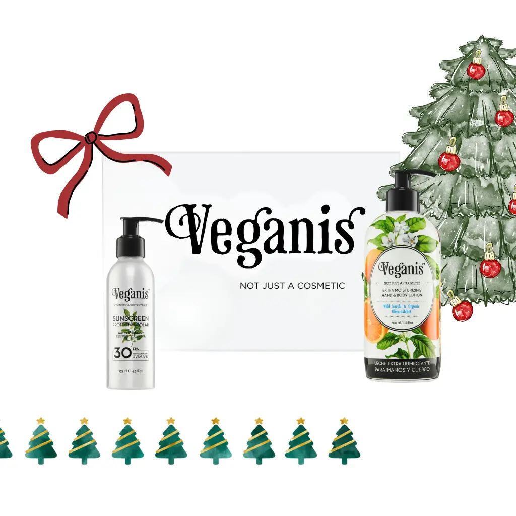 Kit Verano Leche Extra Humectante Para Manos y Cuerpo con Neroli Salvaje y Extracto Orgánico de Oliva Veganis y Protector Solar FP 30 PROMO NAVIDAD